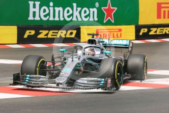 World © Octane Photographic Ltd. Formula 1 – Monaco GP. Practice 2. Mercedes AMG Petronas Motorsport AMG F1 W10 EQ Power+ - Lewis Hamilton. Monte-Carlo, Monaco. Thursday 23rd May 2019.