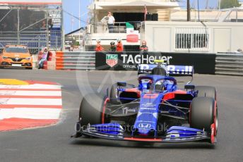 World © Octane Photographic Ltd. Formula 1 – Monaco GP. Practice 2. Scuderia Toro Rosso STR14 – Alexander Albon. Monte-Carlo, Monaco. Thursday 23rd May 2019.