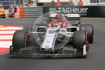 World © Octane Photographic Ltd. Formula 1 – Monaco GP. Practice 2. Alfa Romeo Racing C38 – Antonio Giovinazzi. Monte-Carlo, Monaco. Thursday 23rd May 2019.