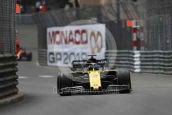 World © Octane Photographic Ltd. Formula 1 – Monaco GP. Practice 2. Renault Sport F1 Team RS19 – Daniel Ricciardo. Monte-Carlo, Monaco. Thursday 23rd May 2019.