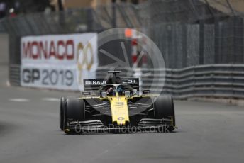 World © Octane Photographic Ltd. Formula 1 – Monaco GP. Practice 2. Renault Sport F1 Team RS19 – Daniel Ricciardo. Monte-Carlo, Monaco. Thursday 23rd May 2019.