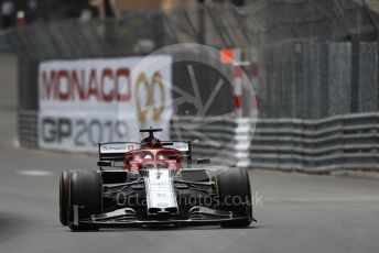 World © Octane Photographic Ltd. Formula 1 – Monaco GP. Practice 2. Alfa Romeo Racing C38 – Antonio Giovinazzi. Monte-Carlo, Monaco. Thursday 23rd May 2019.