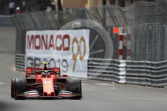 World © Octane Photographic Ltd. Formula 1 – Monaco GP. Practice 2. Scuderia Ferrari SF90 – Charles Leclerc. Monte-Carlo, Monaco. Thursday 23rd May 2019.