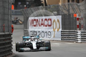 World © Octane Photographic Ltd. Formula 1 – Monaco GP. Practice 2. Mercedes AMG Petronas Motorsport AMG F1 W10 EQ Power+ - Lewis Hamilton. Monte-Carlo, Monaco. Thursday 23rd May 2019.