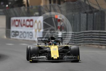 World © Octane Photographic Ltd. Formula 1 – Monaco GP. Practice 2. Renault Sport F1 Team RS19 – Daniel Ricciardo. Monte-Carlo, Monaco. Thursday 23rd May 2019.