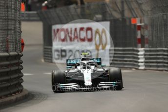 World © Octane Photographic Ltd. Formula 1 – Monaco GP. Practice 2. Mercedes AMG Petronas Motorsport AMG F1 W10 EQ Power+ - Valtteri Bottas. Monte-Carlo, Monaco. Thursday 23rd May 2019.