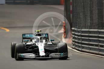 World © Octane Photographic Ltd. Formula 1 – Monaco GP. Practice 2. Mercedes AMG Petronas Motorsport AMG F1 W10 EQ Power+ - Valtteri Bottas. Monte-Carlo, Monaco. Thursday 23rd May 2019.