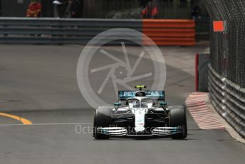 World © Octane Photographic Ltd. Formula 1 – Monaco GP. Practice 2. Mercedes AMG Petronas Motorsport AMG F1 W10 EQ Power+ - Valtteri Bottas. Monte-Carlo, Monaco. Thursday 23rd May 2019.