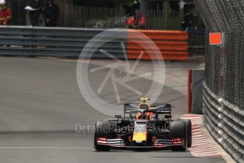 World © Octane Photographic Ltd. Formula 1 – Monaco GP. Practice 2. Aston Martin Red Bull Racing RB15 – Pierre Gasly. Monte-Carlo, Monaco. Thursday 23rd May 2019.