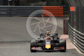 World © Octane Photographic Ltd. Formula 1 – Monaco GP. Practice 2. Aston Martin Red Bull Racing RB15 – Pierre Gasly. Monte-Carlo, Monaco. Thursday 23rd May 2019.