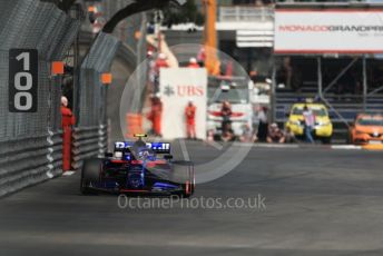 World © Octane Photographic Ltd. Formula 1 – Monaco GP. Practice 2. Scuderia Toro Rosso STR14 – Alexander Albon. Monte-Carlo, Monaco. Thursday 23rd May 2019.