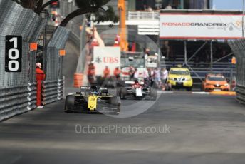 World © Octane Photographic Ltd. Formula 1 – Monaco GP. Practice 2. Renault Sport F1 Team RS19 – Daniel Ricciardo. Monte-Carlo, Monaco. Thursday 23rd May 2019.