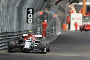 World © Octane Photographic Ltd. Formula 1 – Monaco GP. Practice 2. Alfa Romeo Racing C38 – Antonio Giovinazzi. Monte-Carlo, Monaco. Thursday 23rd May 2019.