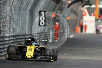 World © Octane Photographic Ltd. Formula 1 – Monaco GP. Practice 2. Renault Sport F1 Team RS19 – Daniel Ricciardo. Monte-Carlo, Monaco. Thursday 23rd May 2019.