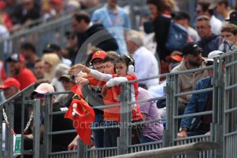 World © Octane Photographic Ltd. Formula 1 – Monaco GP. Practice 2. Scuderia Ferrari fans. Monte-Carlo, Monaco. Thursday 23rd May 2019.