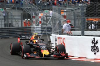 World © Octane Photographic Ltd. Formula 1 – Monaco GP. Practice 2. Aston Martin Red Bull Racing RB15 – Pierre Gasly. Monte-Carlo, Monaco. Thursday 23rd May 2019.