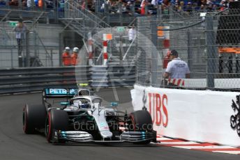 World © Octane Photographic Ltd. Formula 1 – Monaco GP. Practice 2. Mercedes AMG Petronas Motorsport AMG F1 W10 EQ Power+ - Valtteri Bottas. Monte-Carlo, Monaco. Thursday 23rd May 2019.