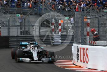 World © Octane Photographic Ltd. Formula 1 – Monaco GP. Practice 2. Mercedes AMG Petronas Motorsport AMG F1 W10 EQ Power+ - Lewis Hamilton. Monte-Carlo, Monaco. Thursday 23rd May 2019.