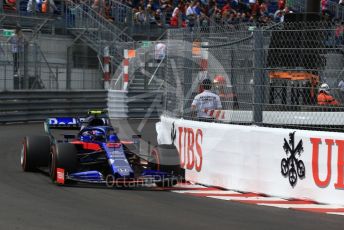 World © Octane Photographic Ltd. Formula 1 – Monaco GP. Practice 2. Scuderia Toro Rosso STR14 – Alexander Albon. Monte-Carlo, Monaco. Thursday 23rd May 2019.