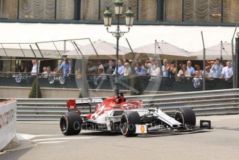 World © Octane Photographic Ltd. Formula 1 – Monaco GP. Practice 3. Alfa Romeo Racing C38 – Kimi Raikkonen. Monte-Carlo, Monaco. Saturday 25th May 2019.