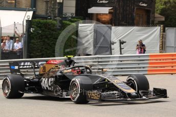 World © Octane Photographic Ltd. Formula 1 – Monaco GP. Practice 3. Rich Energy Haas F1 Team VF19 – Kevin Magnussen. Monte-Carlo, Monaco. Saturday 25th May 2019.