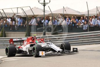 World © Octane Photographic Ltd. Formula 1 – Monaco GP. Practice 3. Alfa Romeo Racing C38 – Antonio Giovinazzi. Monte-Carlo, Monaco. Saturday 25th May 2019.