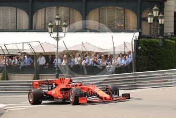 World © Octane Photographic Ltd. Formula 1 – Monaco GP. Practice 3. Scuderia Ferrari SF90 – Sebastian Vettel. Monte-Carlo, Monaco. Saturday 25th May 2019.