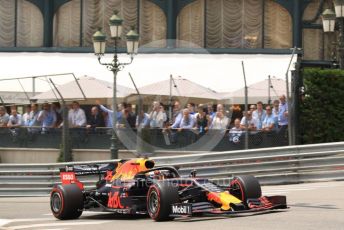 World © Octane Photographic Ltd. Formula 1 – Monaco GP. Practice 3. Aston Martin Red Bull Racing RB15 – Max Verstappen. Monte-Carlo, Monaco. Saturday 25th May 2019.