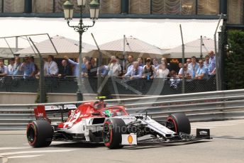 World © Octane Photographic Ltd. Formula 1 – Monaco GP. Practice 3. Alfa Romeo Racing C38 – Antonio Giovinazzi. Monte-Carlo, Monaco. Saturday 25th May 2019.