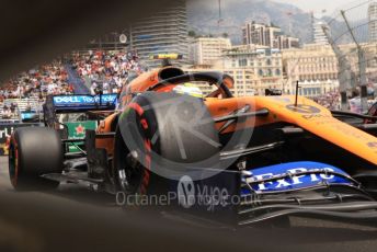 World © Octane Photographic Ltd. Formula 1 – Monaco GP. Practice 3. McLaren MCL34 – Lando Norris. Monte-Carlo, Monaco. Saturday 25th May 2019.
