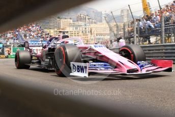 World © Octane Photographic Ltd. Formula 1 – Monaco GP. Practice 3. SportPesa Racing Point RP19 - Sergio Perez. Monte-Carlo, Monaco. Saturday 25th May 2019.