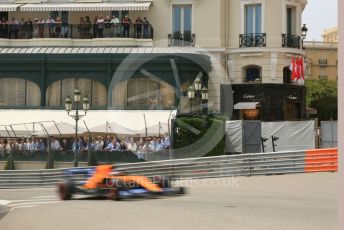 World © Octane Photographic Ltd. Formula 1 – Monaco GP. Practice 3. McLaren MCL34 – Carlos Sainz. Monte-Carlo, Monaco. Saturday 25th May 2019.