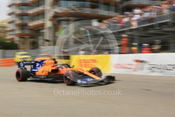 World © Octane Photographic Ltd. Formula 1 – Monaco GP. Practice 3. McLaren MCL34 – Carlos Sainz. Monte-Carlo, Monaco. Saturday 25th May 2019.
