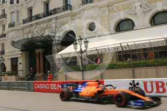 World © Octane Photographic Ltd. Formula 1 – Monaco GP. Practice 3. McLaren MCL34 – Carlos Sainz. Monte-Carlo, Monaco. Saturday 25th May 2019.