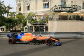 World © Octane Photographic Ltd. Formula 1 – Monaco GP. Practice 3. McLaren MCL34 – Carlos Sainz. Monte-Carlo, Monaco. Saturday 25th May 2019.