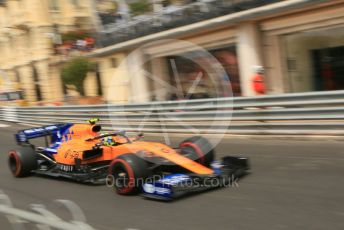 World © Octane Photographic Ltd. Formula 1 – Monaco GP. Practice 3. McLaren MCL34 – Lando Norris. Monte-Carlo, Monaco. Saturday 25th May 2019.