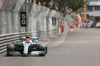 World © Octane Photographic Ltd. Formula 1 – Monaco GP. Practice 3. Mercedes AMG Petronas Motorsport AMG F1 W10 EQ Power+ - Valtteri Bottas. Monte-Carlo, Monaco. Saturday 25th May 2019.
