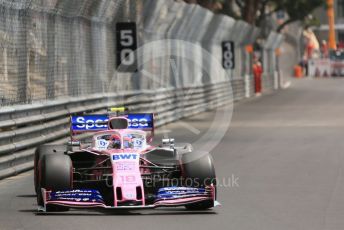 World © Octane Photographic Ltd. Formula 1 – Monaco GP. Practice 3. SportPesa Racing Point RP19 – Lance Stroll. Monte-Carlo, Monaco. Saturday 25th May 2019.