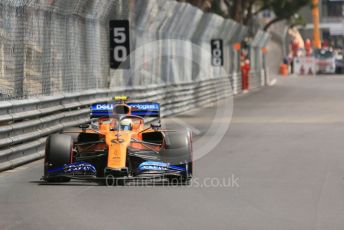 World © Octane Photographic Ltd. Formula 1 – Monaco GP. Practice 3. McLaren MCL34 – Lando Norris. Monte-Carlo, Monaco. Saturday 25th May 2019.