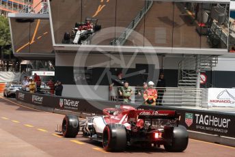 World © Octane Photographic Ltd. Formula 1 – Monaco GP. Practice 3. Alfa Romeo Racing C38 – Kimi Raikkonen. Monte-Carlo, Monaco. Saturday 25th May 2019.
