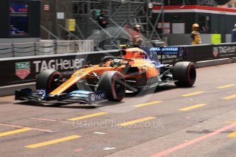 World © Octane Photographic Ltd. Formula 1 – Monaco GP. Practice 3. McLaren MCL34 – Lando Norris. Monte-Carlo, Monaco. Saturday 25th May 2019.