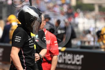 World © Octane Photographic Ltd. Formula 1 – Monaco GP. Practice 3. Mercedes AMG Petronas Motorsport AMG F1 W10 EQ Power+ mechanic. Monte-Carlo, Monaco. Saturday 25th May 2019.
