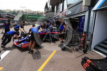 World © Octane Photographic Ltd. Formula 1 – Monaco GP. Practice 3. Scuderia Toro Rosso STR14 – Alexander Albon. Monte-Carlo, Monaco. Saturday 25th May 2019.