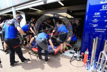 World © Octane Photographic Ltd. Formula 1 – Monaco GP. Practice 3. Scuderia Toro Rosso STR14 – Alexander Albon. Monte-Carlo, Monaco. Saturday 25th May 2019.