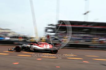 World © Octane Photographic Ltd. Formula 1 – Monaco GP. Practice 3. Alfa Romeo Racing C38 – Kimi Raikkonen. Monte-Carlo, Monaco. Saturday 25th May 2019.