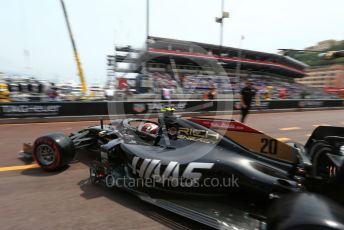 World © Octane Photographic Ltd. Formula 1 – Monaco GP. Practice 3. Rich Energy Haas F1 Team VF19 – Kevin Magnussen. Monte-Carlo, Monaco. Saturday 25th May 2019.
