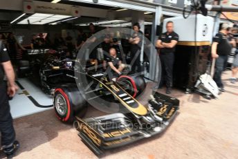 World © Octane Photographic Ltd. Formula 1 – Monaco GP. Practice 3. Rich Energy Haas F1 Team VF19 – Romain Grosjean. Monte-Carlo, Monaco. Saturday 25th May 2019.