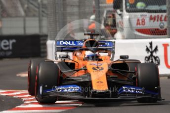 World © Octane Photographic Ltd. Formula 1 – Monaco GP. Qualifying. McLaren MCL34 – Carlos Sainz. Monte-Carlo, Monaco. Saturday 25th May 2019.