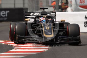 World © Octane Photographic Ltd. Formula 1 – Monaco GP. Qualifying. Rich Energy Haas F1 Team VF19 – Romain Grosjean. Monte-Carlo, Monaco. Saturday 25th May 2019.
