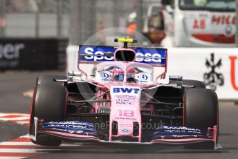 World © Octane Photographic Ltd. Formula 1 – Monaco GP. Qualifying. SportPesa Racing Point RP19 – Lance Stroll. Monte-Carlo, Monaco. Saturday 25th May 2019.